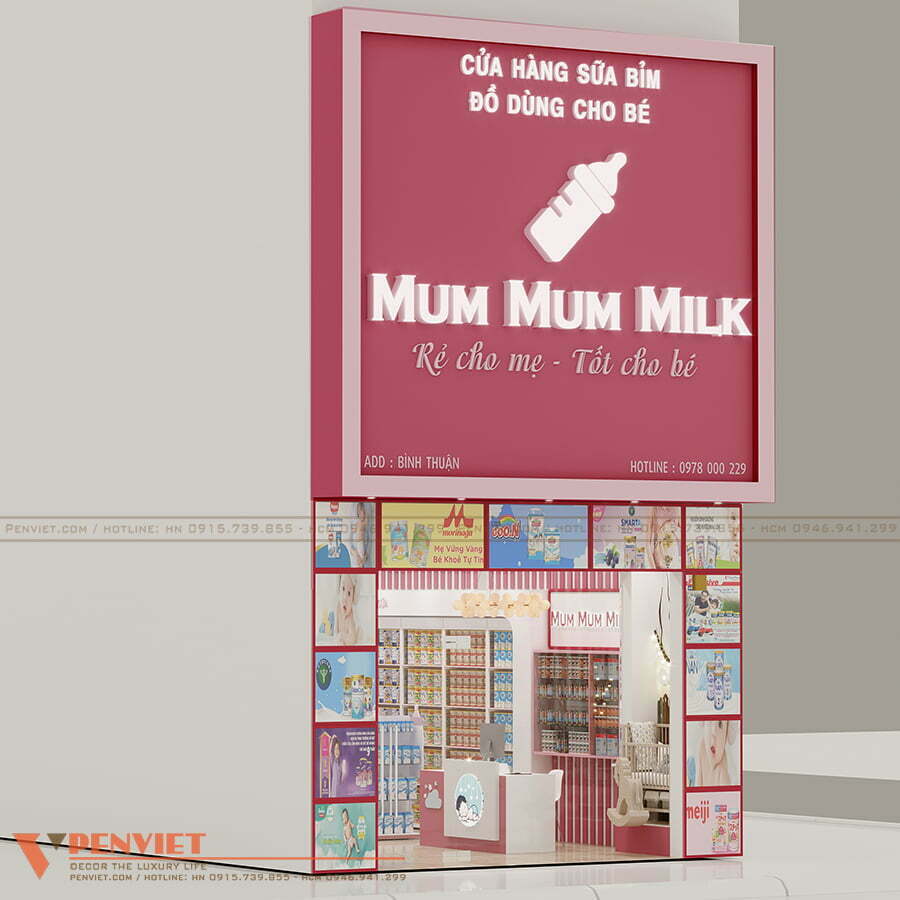 thiet ke sho me va be mum mum milk 1