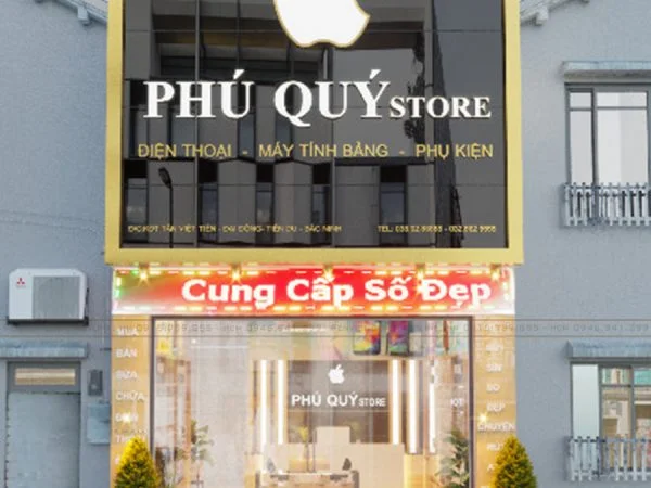 Thiết Kế Shop Điện Thoại Phú Quý Store - Bắc Ninh