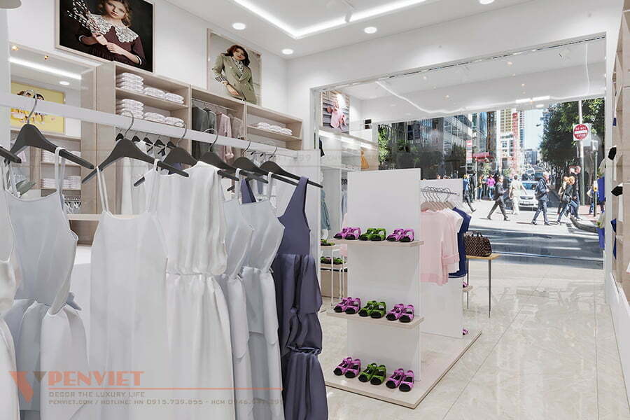 Thiết kế cửa hàng thời trang Quỳnh Fashion