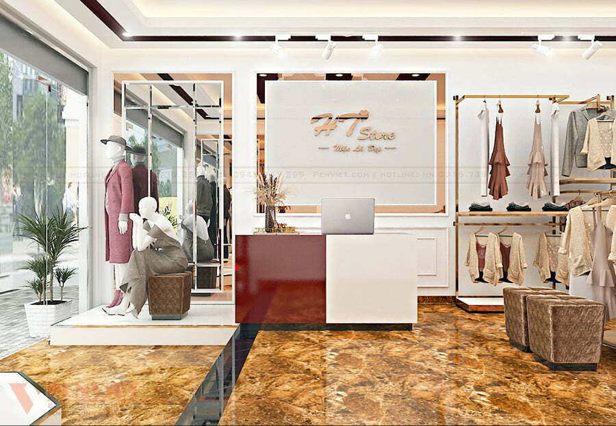 Thiết kế cửa hàng thời trang HT Store – Hà Nội