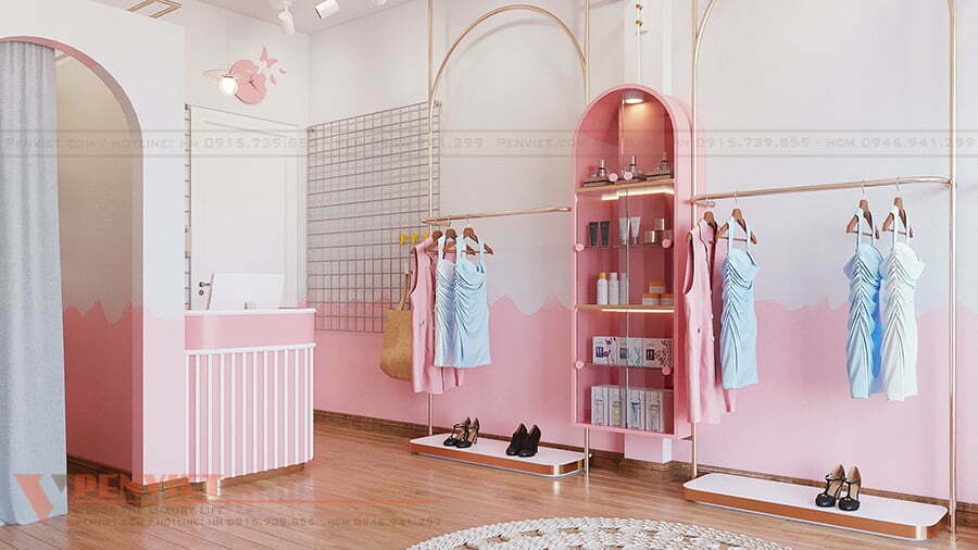Không gian cửa hàng thời trang Lady’s House tinh tế, bắt mắt