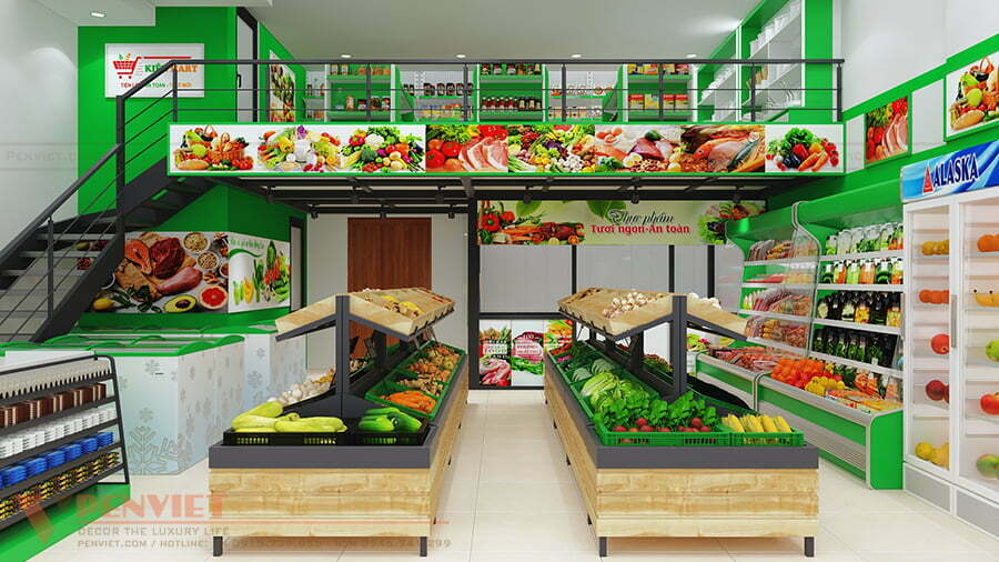 Không gian nội thất trưng bày sản phẩm tại K Mart, Bắc Ninh