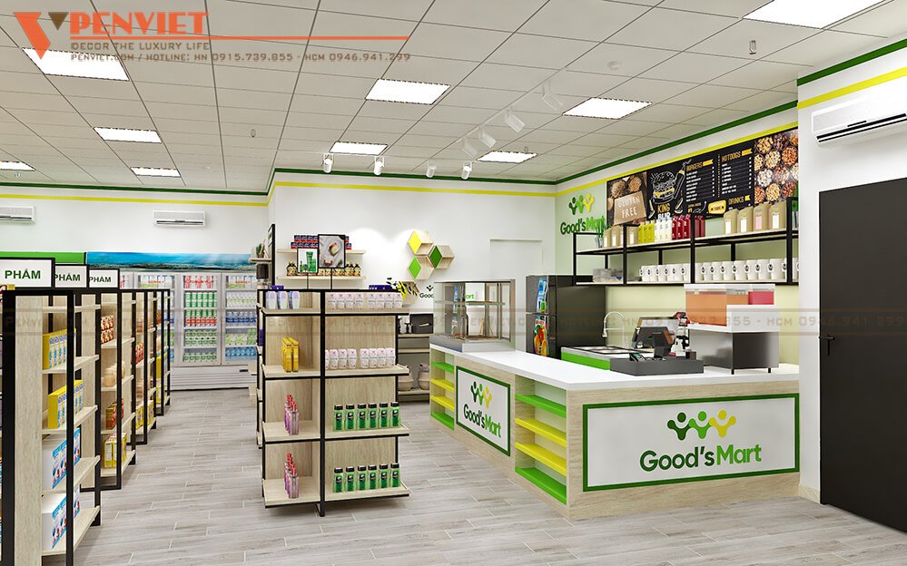 Không gian mua sắm thân thiện với thiết kế siêu thị mini Good’s Mart – Thành phố Hồ Chí Minh