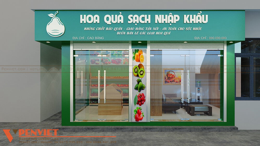 Giải pháp thiết kế cửa hàng thực phẩm nhỏ – 16m2  – Cao Bằng