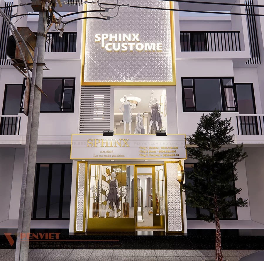 Thiết kế cửa hàng thời trang nữ Sphinx 132 Lê Duẩn, Quận Đống Đa, Thành Phố Hà Nội