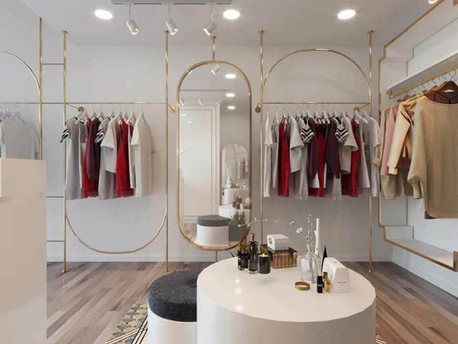 Chi phí thiết kế nội thất shop thời trang tùy thuộc các hạng mục bạn lựa chọn