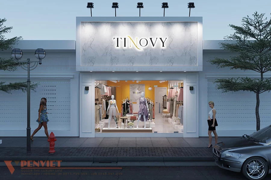 Thiết kế shop quần áo thời trang Tinovy