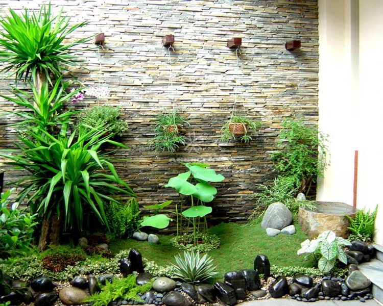 Tiểu cảnh sân vườn mini là một khu vườn thu nhỏ mang đến không gian sống xanh, thư giãn, thoải mái,