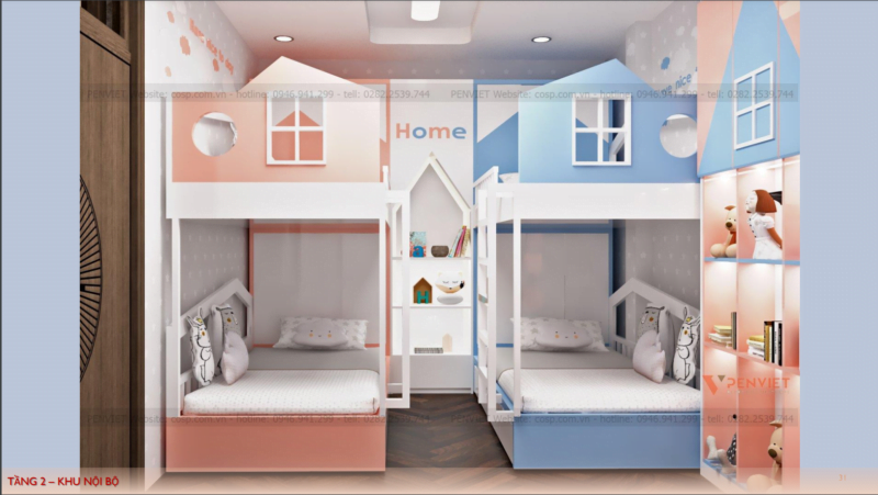 Thiết kế phòng ngủ cho bé