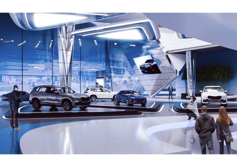 thiet ke showroom o to