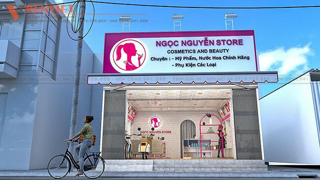 thiet ke noi that shop my pham Ngoc Nguyen Store a3 8