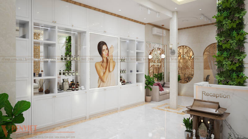 Mẫu thiết kế spa đẹp 200m2 tại Bình Chánh - Thu Thủy Beauty thiet ke tham my vien thu thuy beauty 2