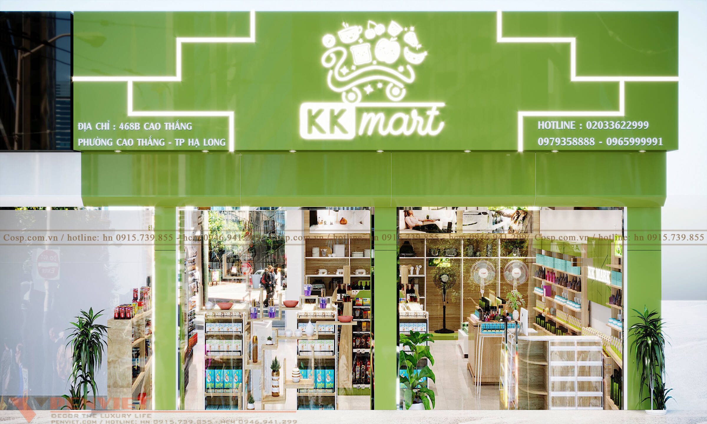 Thiết Kế Siêu Thị Mini Nhập Khẩu KK Mart