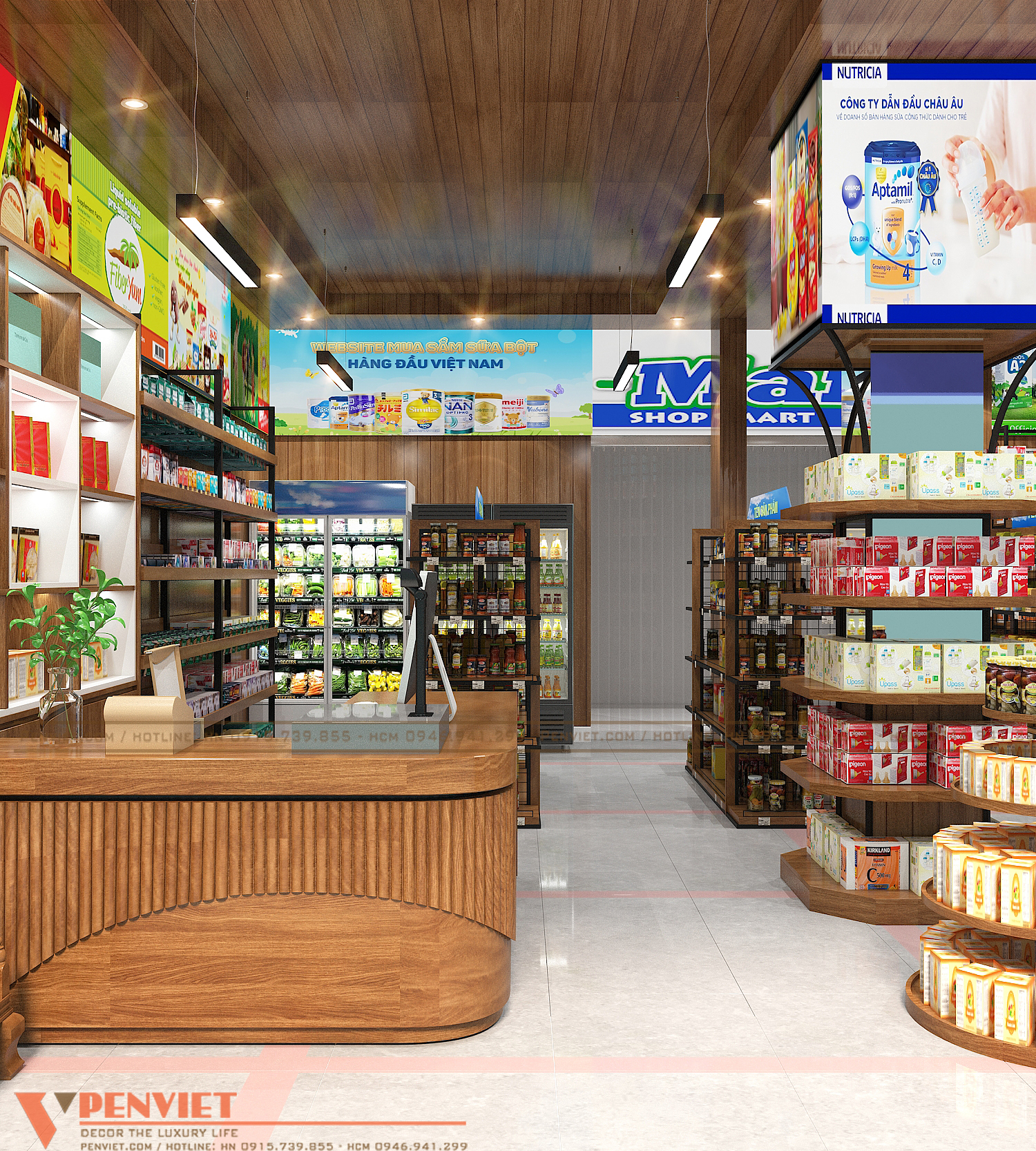 Thiết kế siêu thị mini B’Mart 