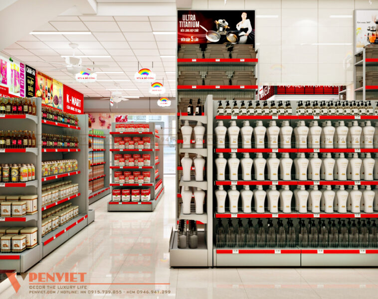 Thiết Kế Nội Thất Siêu Thị Mini Hoài Anh, Hà Tĩnh Phong Cách Hiện đại