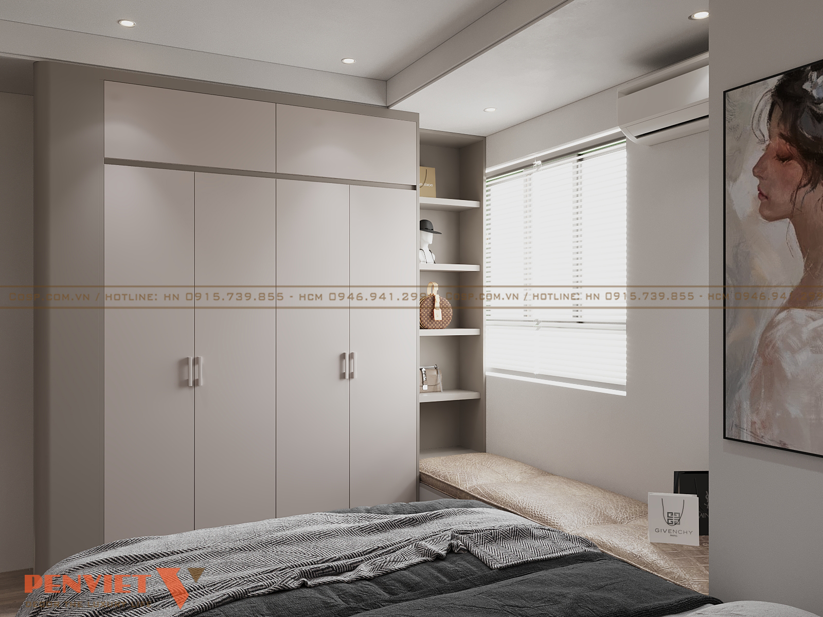 Thiết kế nội thất căn hộ chung cư anh Quốc Anh tại Hà Đông thiet ke noi that chung cu 8