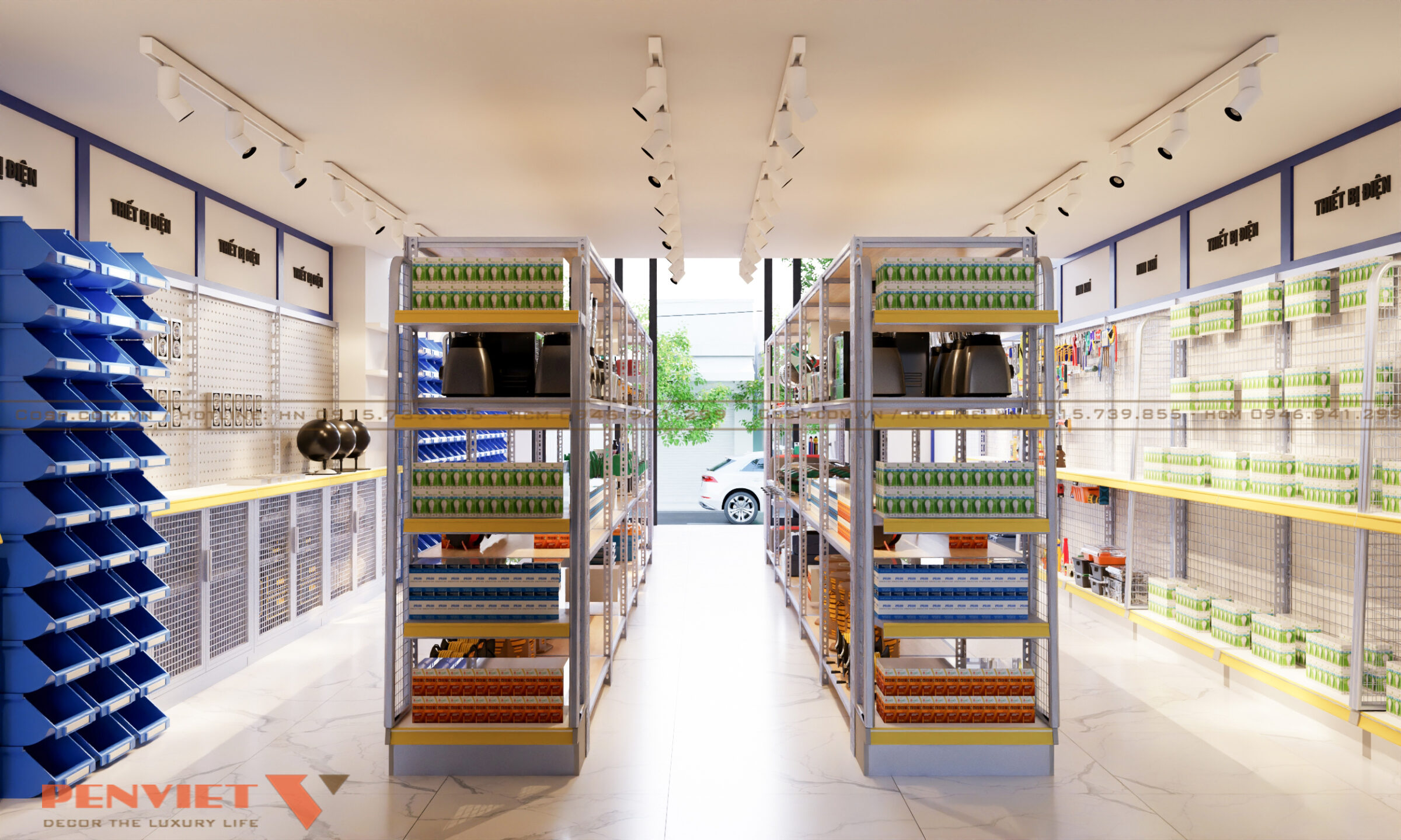 Phương án thiết kế nội thất shop kim khí Blue Star Mai Trang thiet ke noi that shop kim khi 6