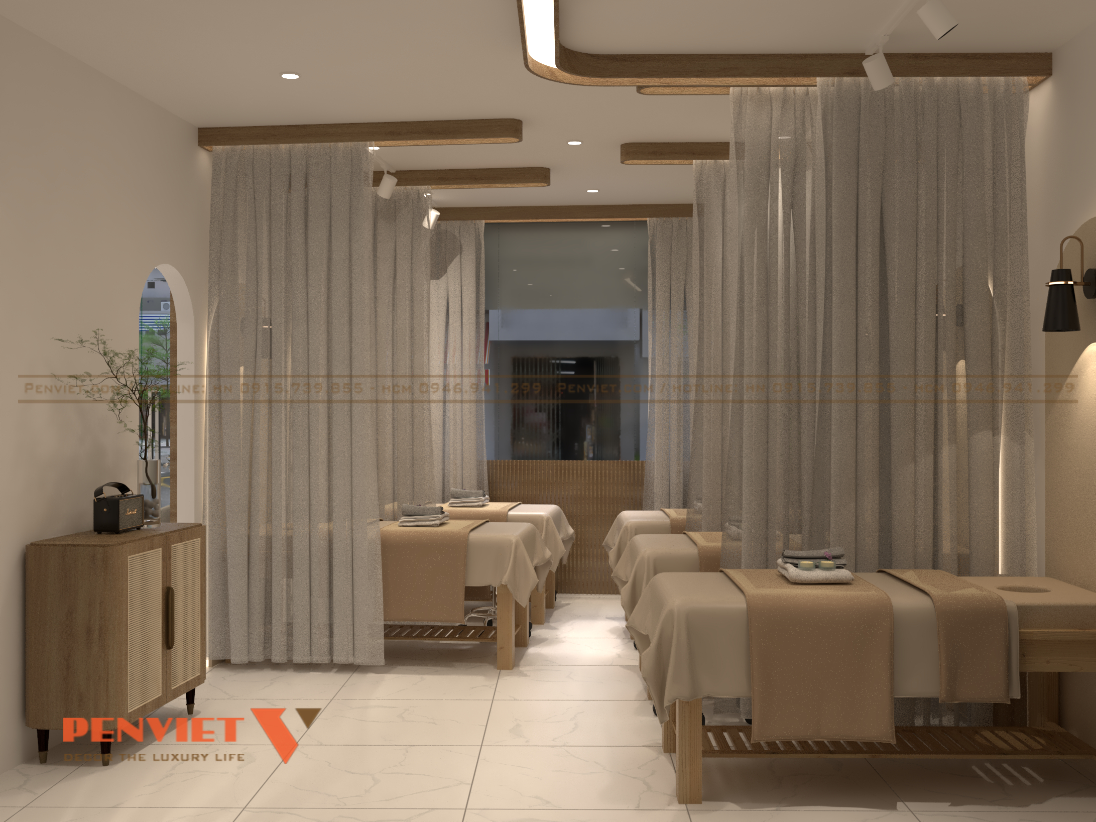 Mẫu thiết kế nội thất spa ATHENA HƯƠNG tại Bình Dương thiet ke noi that spa athena huong 11