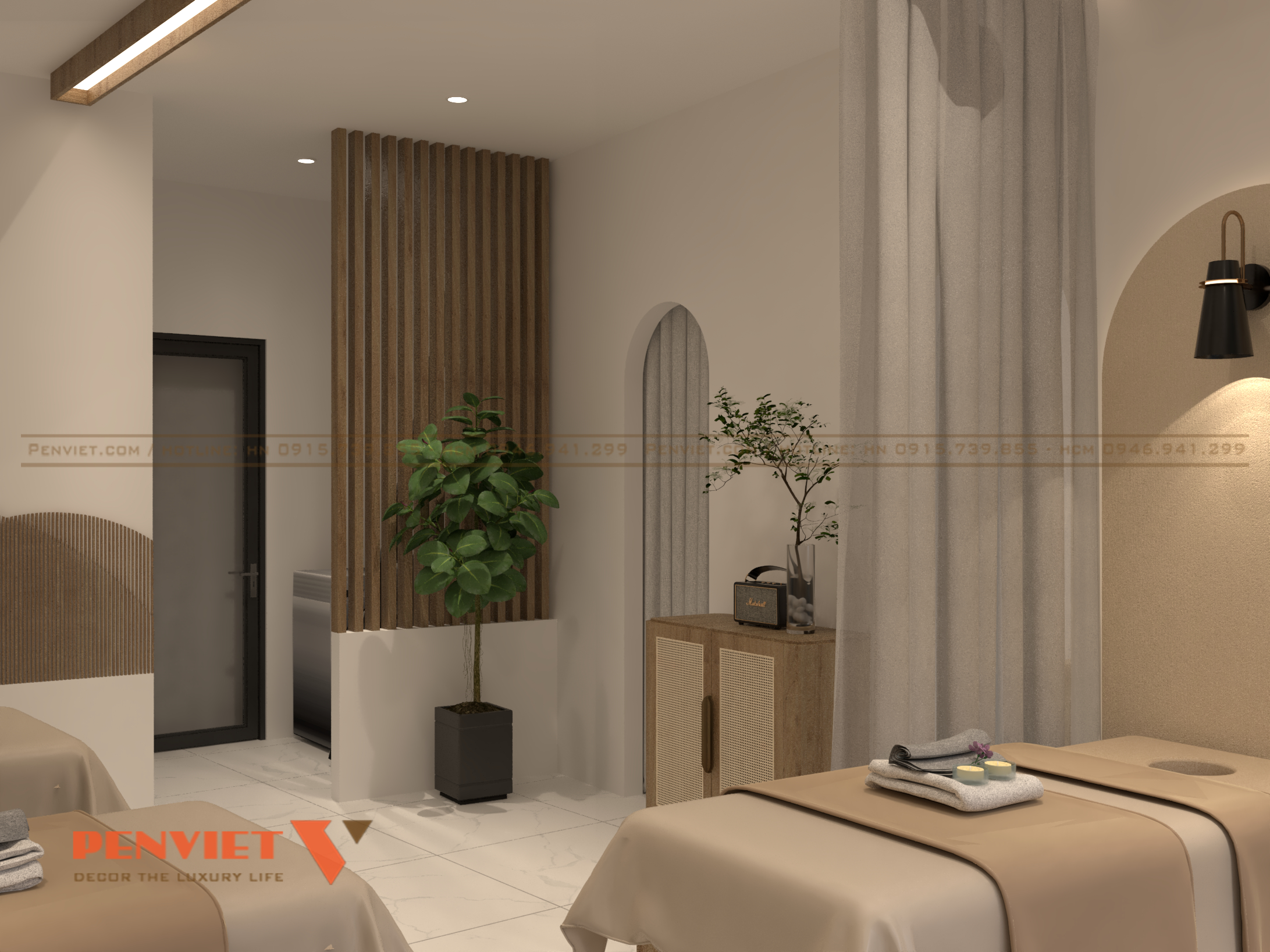 Mẫu thiết kế nội thất spa ATHENA HƯƠNG tại Bình Dương thiet ke noi that spa athena huong 13