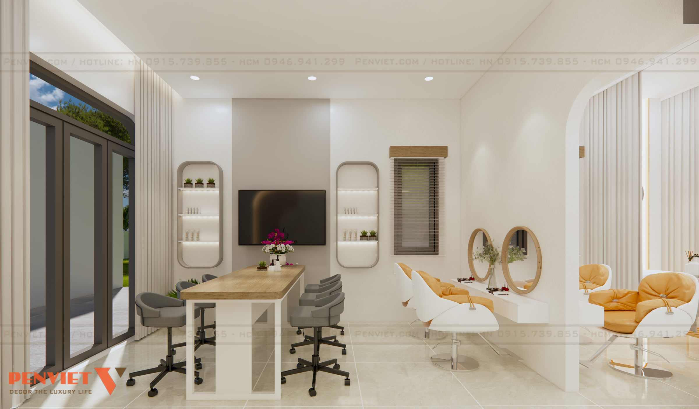 Thiết Kế Nội Thất Spa Nina - Sự Kết Hợp Hoàn Hảo Giữa Hiện Đại và Thư Giãn thiet ke spa nina 1 1