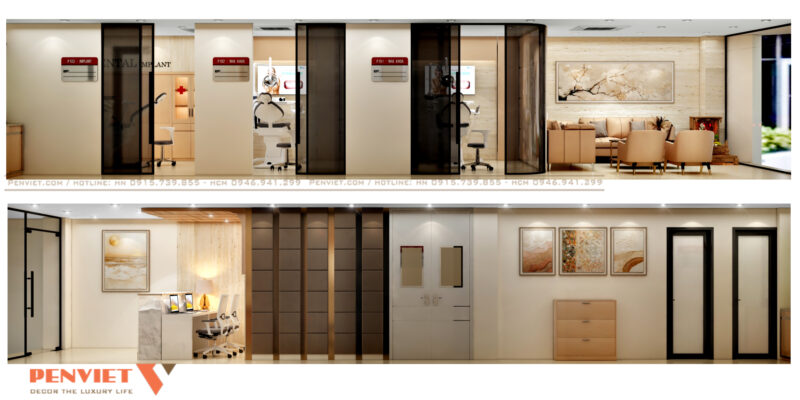 Mẫu thiết kế phòng khám nha khoa – da liễu A Đạt tại Hà Nội T2 C11G