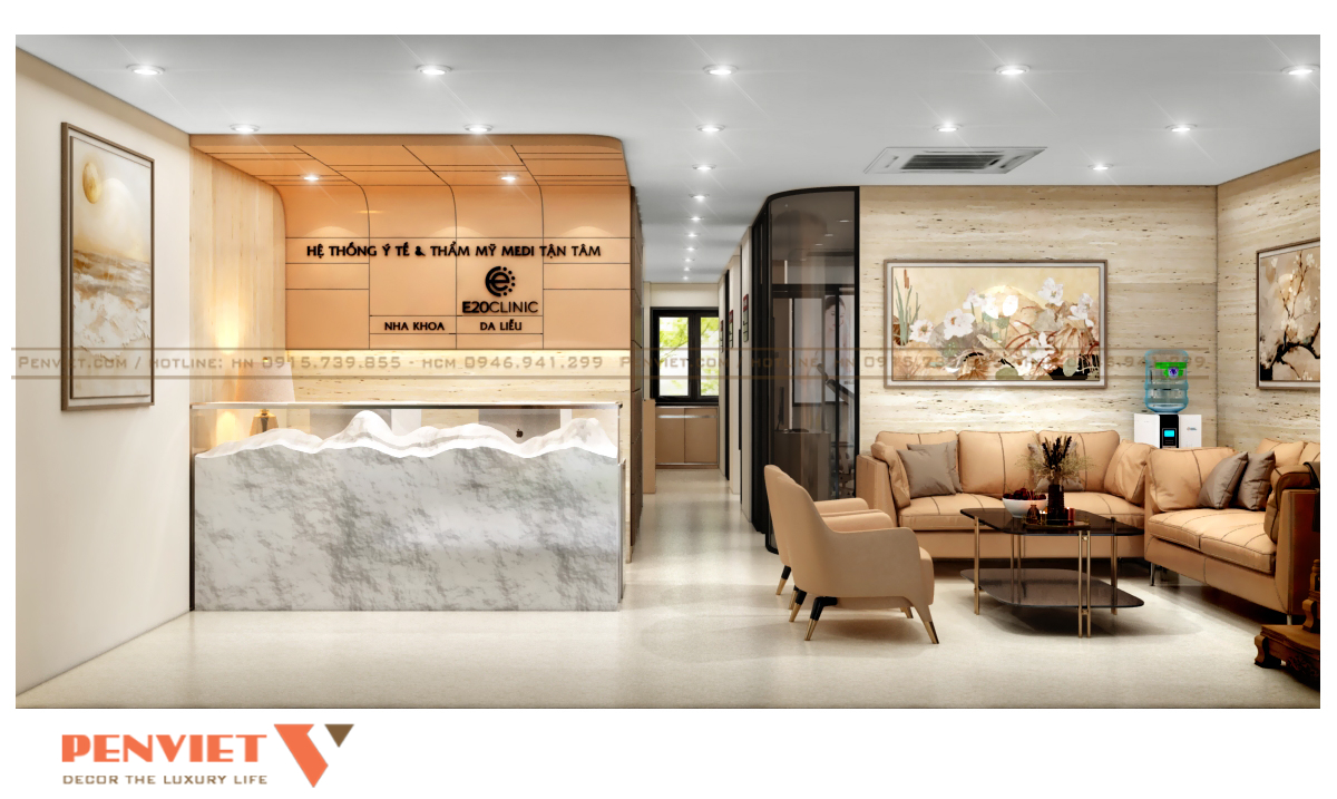Mẫu thiết kế phòng khám nha khoa – da liễu A Đạt tại Hà Nội T2 C2