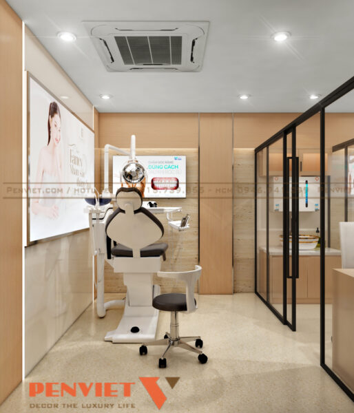Mẫu thiết kế phòng khám nha khoa – da liễu A Đạt tại Hà Nội T2 C21