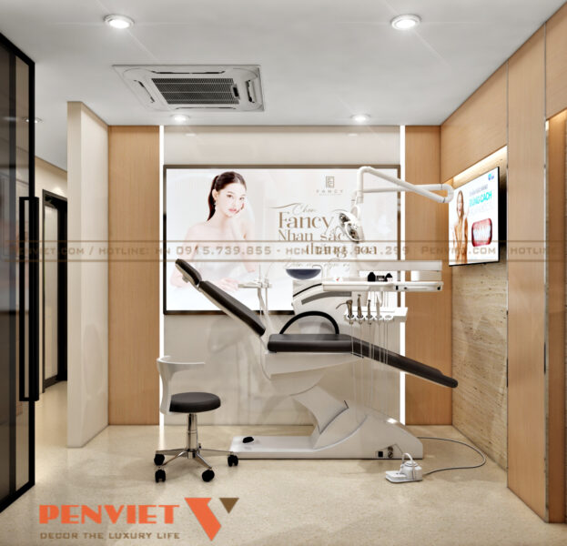 Mẫu thiết kế phòng khám nha khoa – da liễu A Đạt tại Hà Nội T2 C22