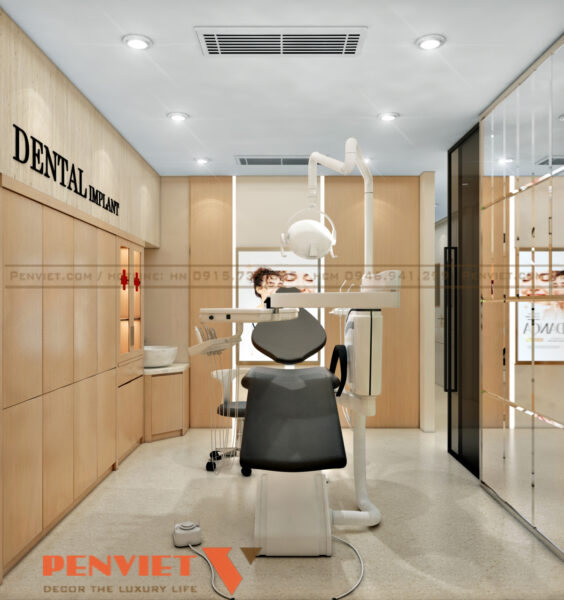 Mẫu thiết kế phòng khám nha khoa – da liễu A Đạt tại Hà Nội T2 C25