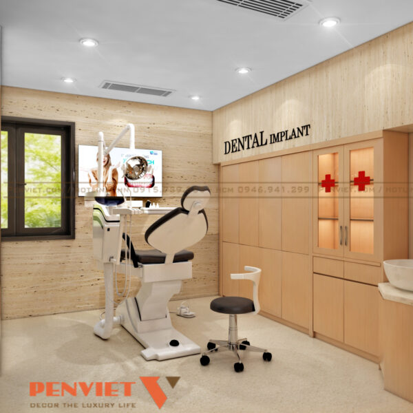 Mẫu thiết kế phòng khám nha khoa – da liễu A Đạt tại Hà Nội T2 C27