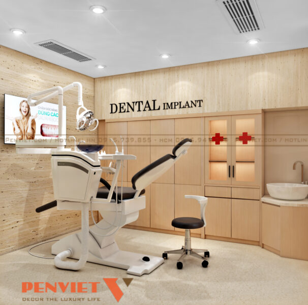 Mẫu thiết kế phòng khám nha khoa – da liễu A Đạt tại Hà Nội T2 C28