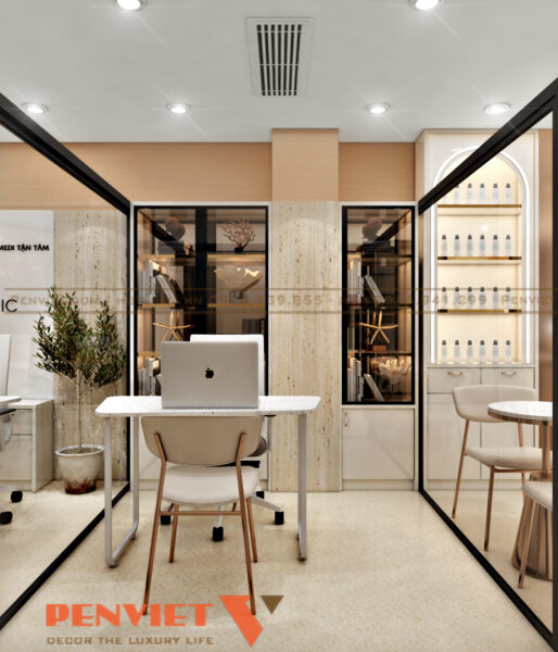 Mẫu thiết kế phòng khám nha khoa – da liễu A Đạt tại Hà Nội T3 C6