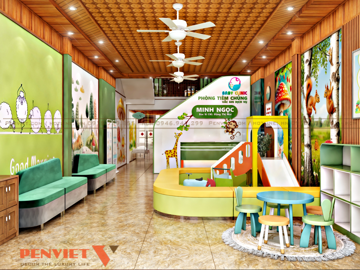 Thiết kế trung tâm tiêm chủng Minh Ngọc tại Bắc Giang tiem chung chi mai 1