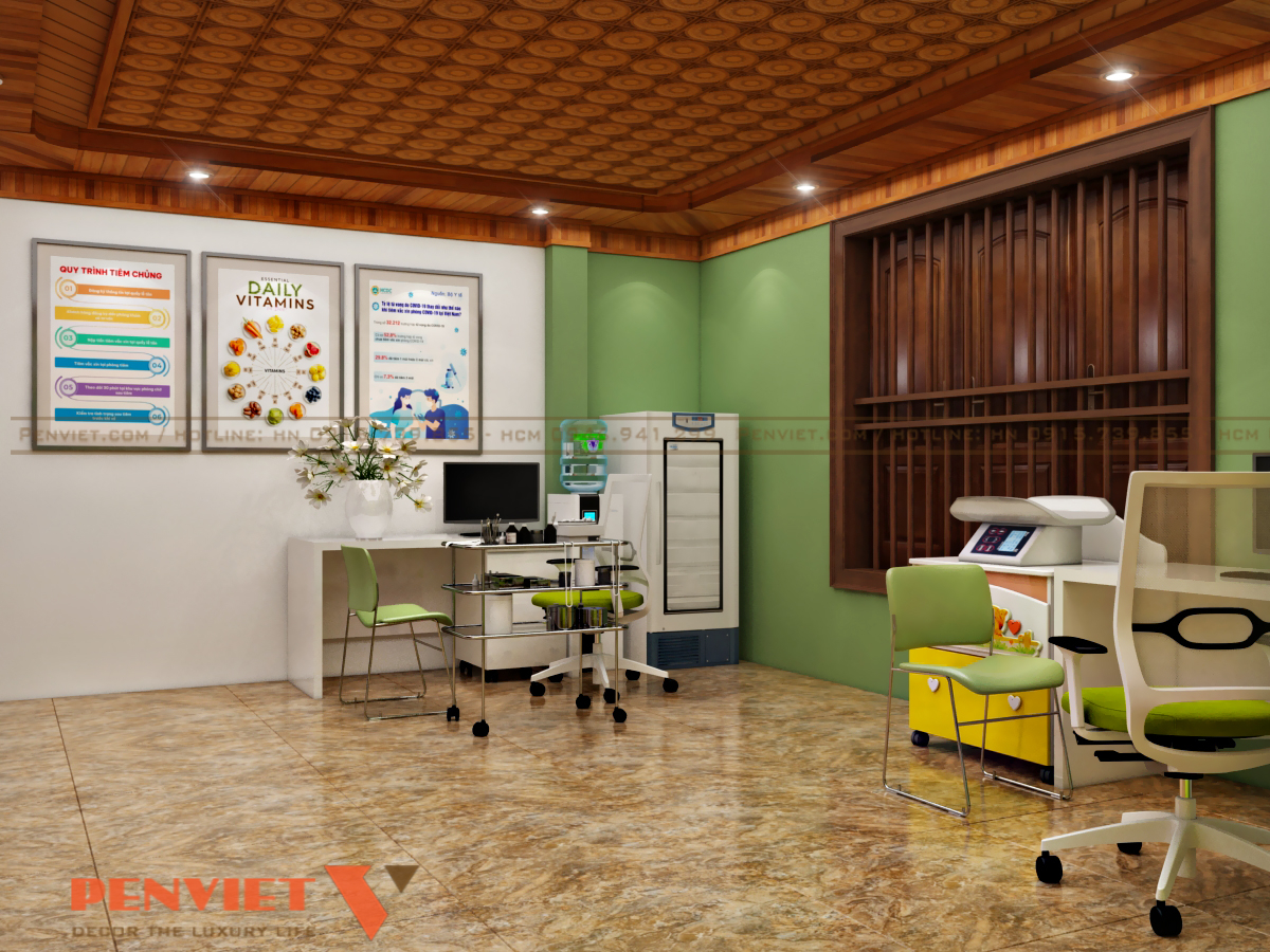Thiết kế trung tâm tiêm chủng Minh Ngọc tại Bắc Giang tiem chung chi mai 16