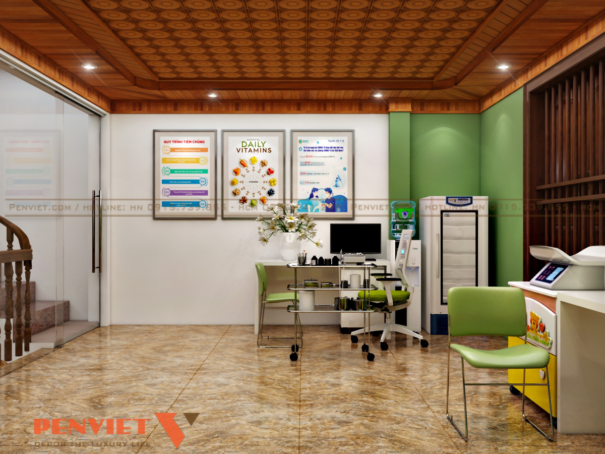 Thiết kế trung tâm tiêm chủng Minh Ngọc tại Bắc Giang tiem chung chi mai 17