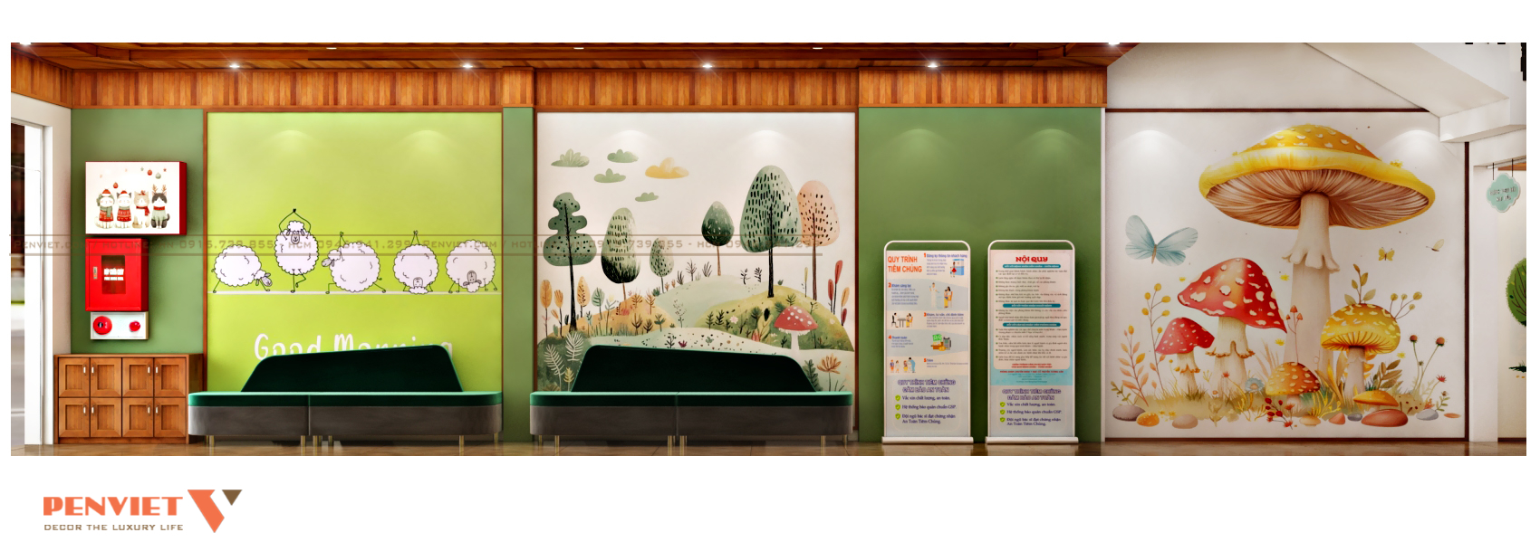 Thiết kế trung tâm tiêm chủng Minh Ngọc tại Bắc Giang tiem chung chi mai 7