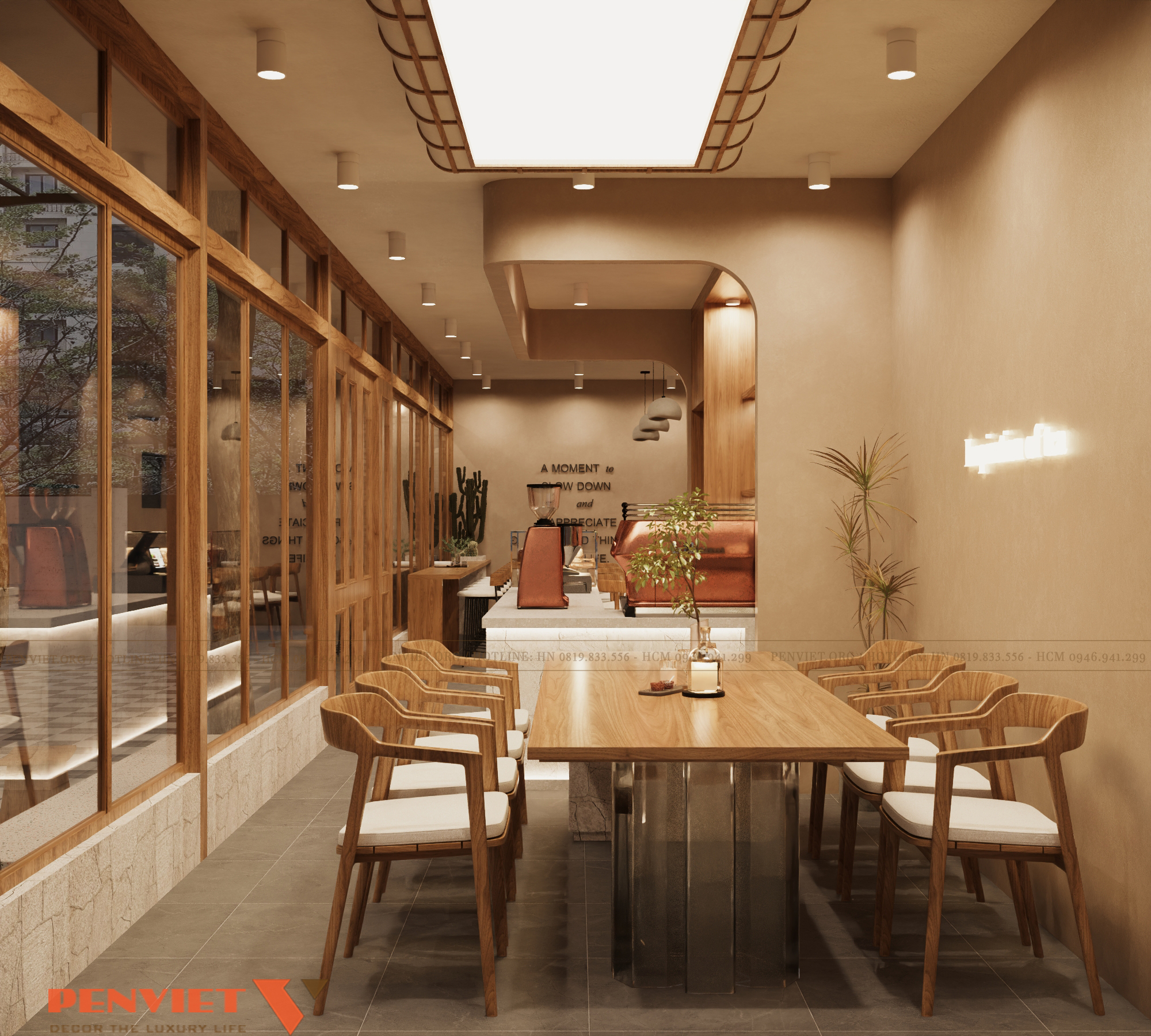 Dự án thiết kế quán cafe 264m²: Sự kết hợp hoàn hảo giữa thẩm mỹ và trải nghiệm khách hàng 1