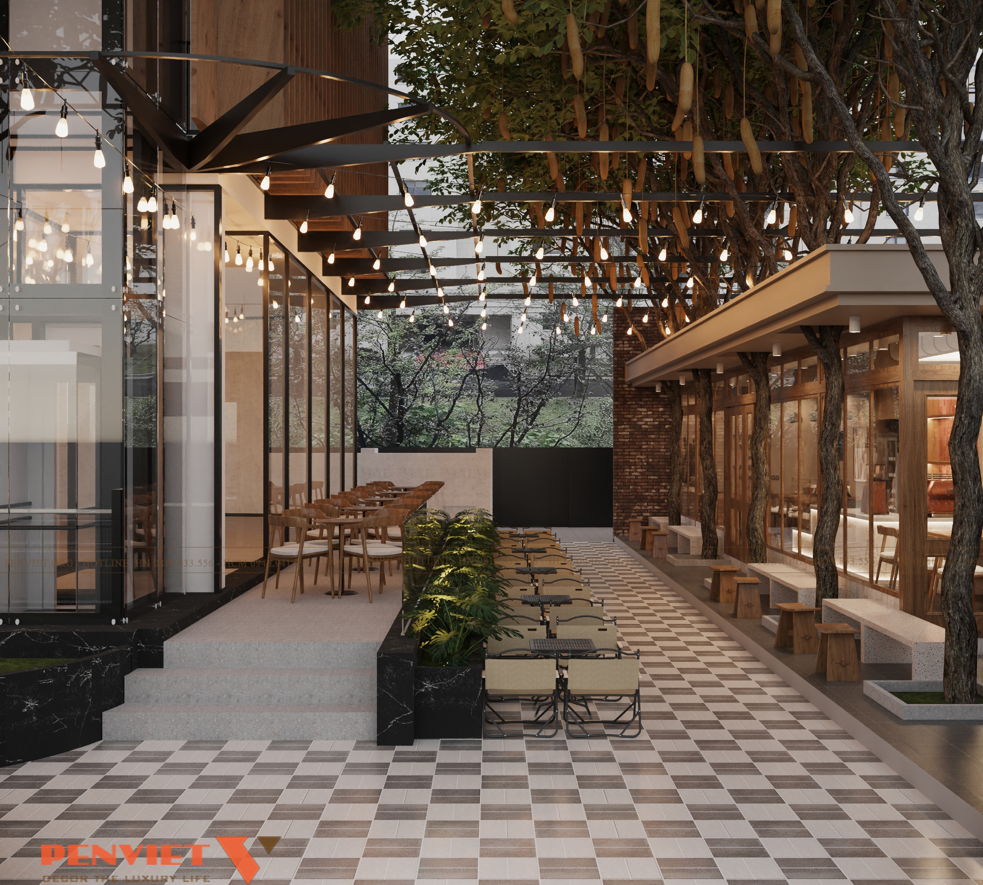 Dự án thiết kế quán cafe 264m²: Sự kết hợp hoàn hảo giữa thẩm mỹ và trải nghiệm khách hàng 13