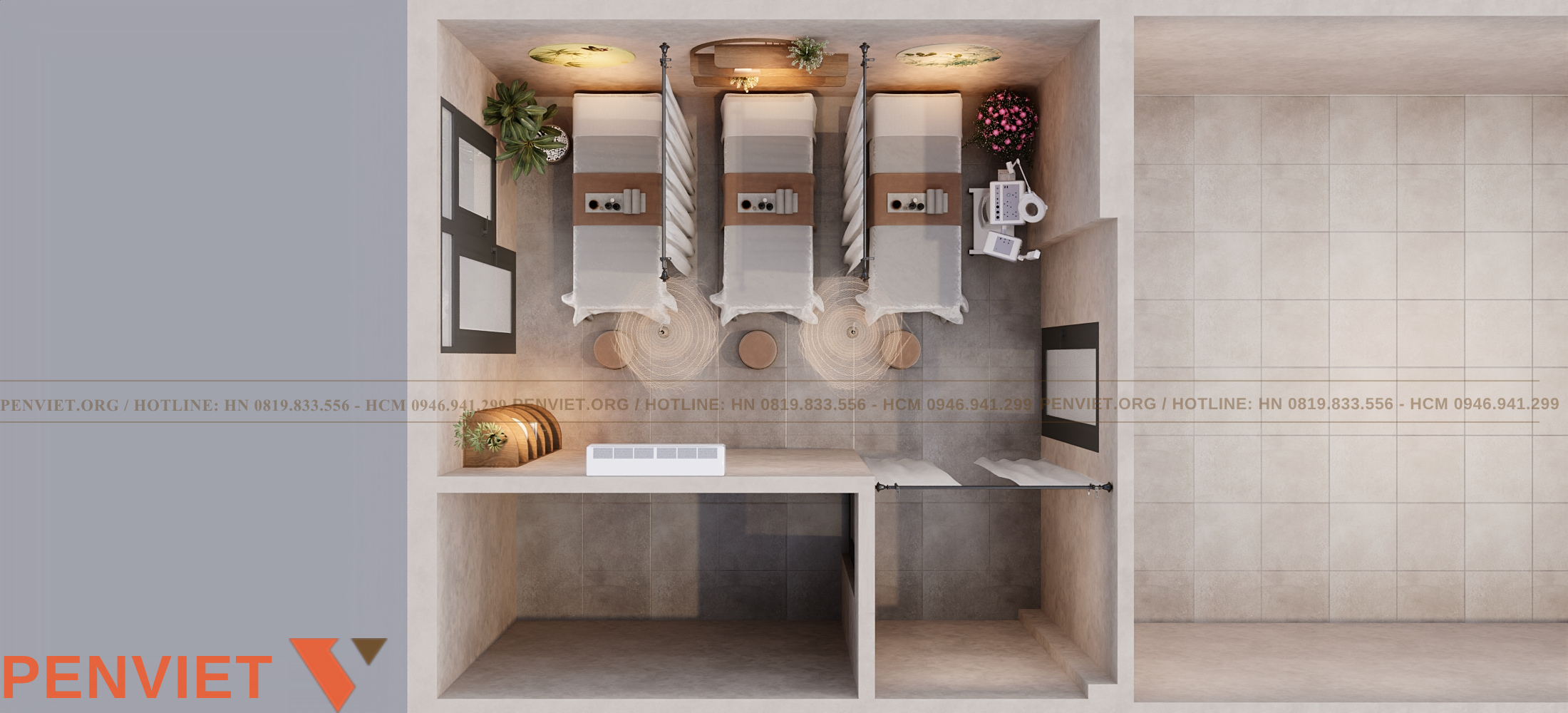 Thiết kế spa Mộc An theo phong cách Wabi Sabi kết hợp Japandi 13