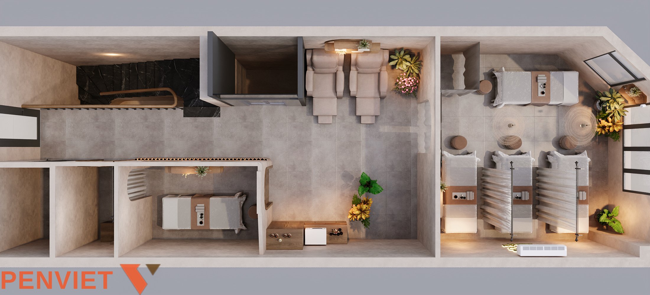 Thiết kế spa Mộc An theo phong cách Wabi Sabi kết hợp Japandi 14