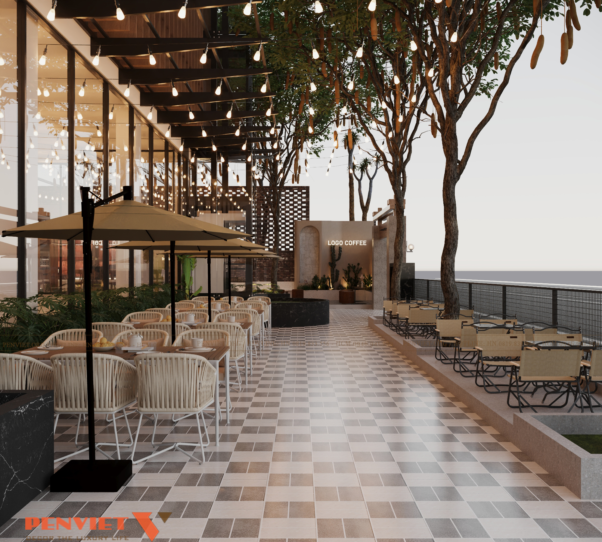 Dự án thiết kế quán cafe 264m²: Sự kết hợp hoàn hảo giữa thẩm mỹ và trải nghiệm khách hàng 15