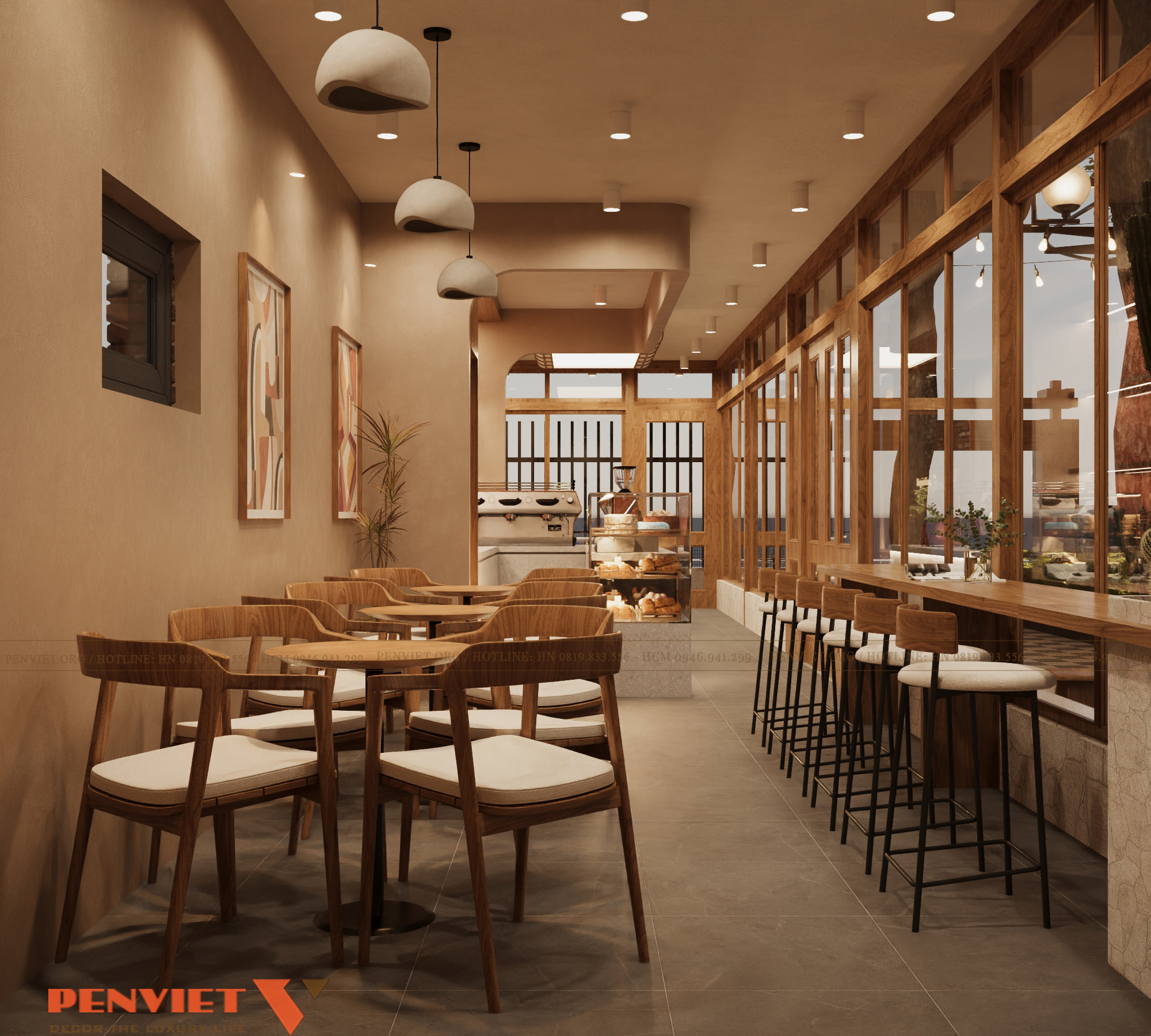 Dự án thiết kế quán cafe 264m²: Sự kết hợp hoàn hảo giữa thẩm mỹ và trải nghiệm khách hàng 2