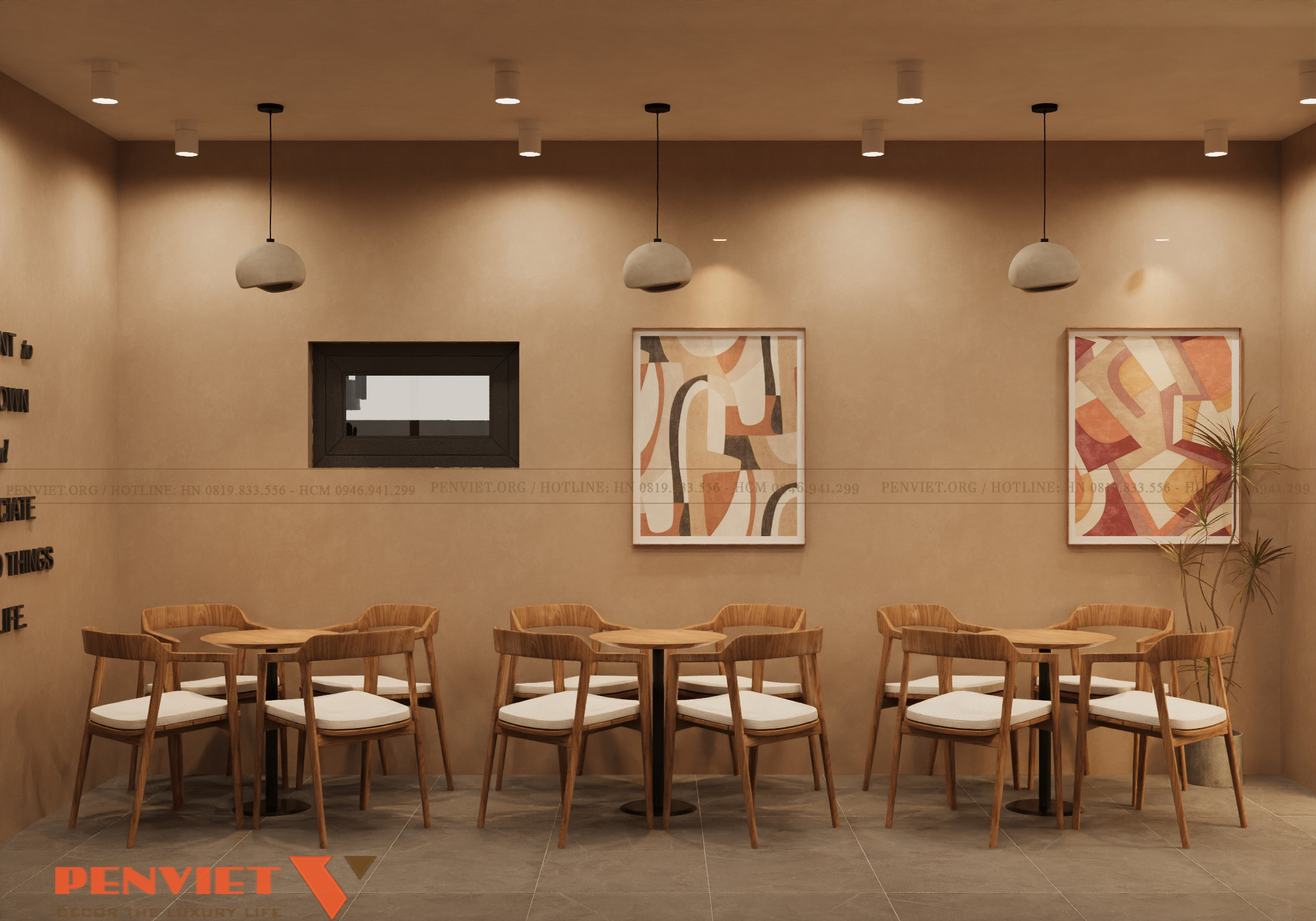 Dự án thiết kế quán cafe 264m²: Sự kết hợp hoàn hảo giữa thẩm mỹ và trải nghiệm khách hàng 3
