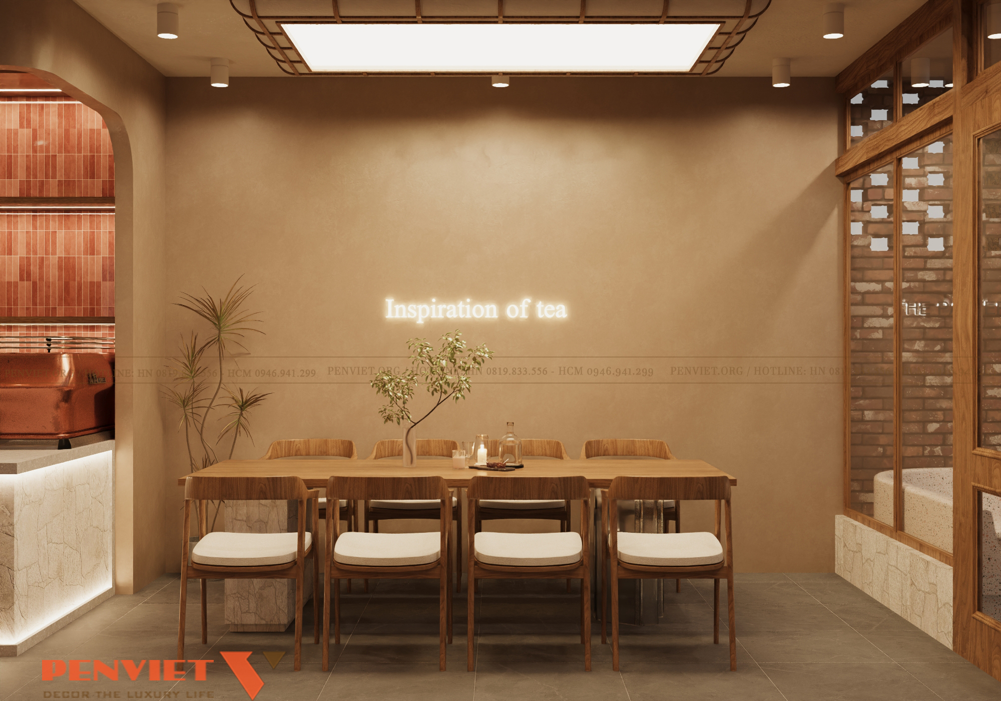 Dự án thiết kế quán cafe 264m²: Sự kết hợp hoàn hảo giữa thẩm mỹ và trải nghiệm khách hàng 4