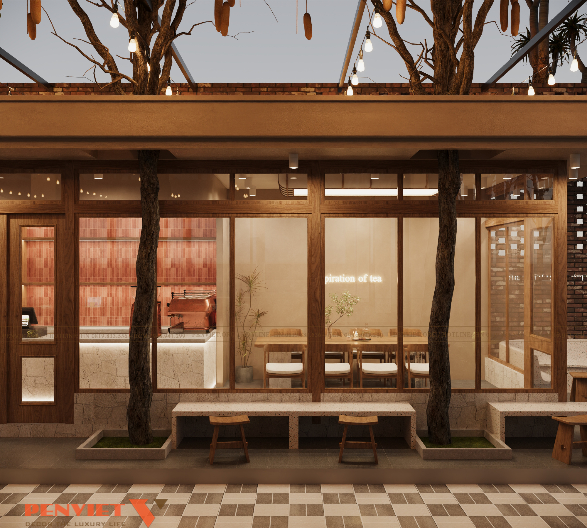 Dự án thiết kế quán cafe 264m²: Sự kết hợp hoàn hảo giữa thẩm mỹ và trải nghiệm khách hàng 7