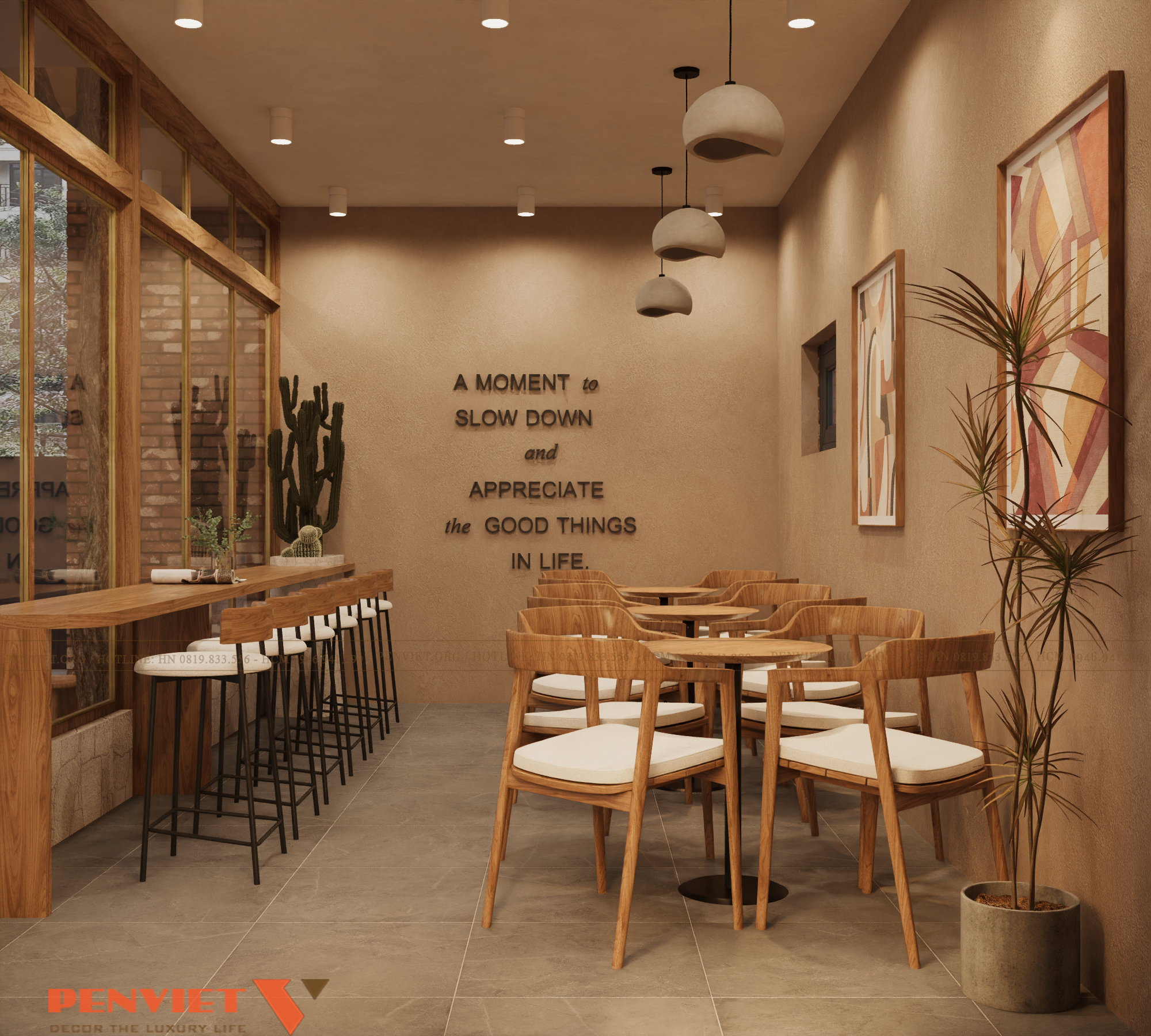 Dự án thiết kế quán cafe 264m²: Sự kết hợp hoàn hảo giữa thẩm mỹ và trải nghiệm khách hàng 9