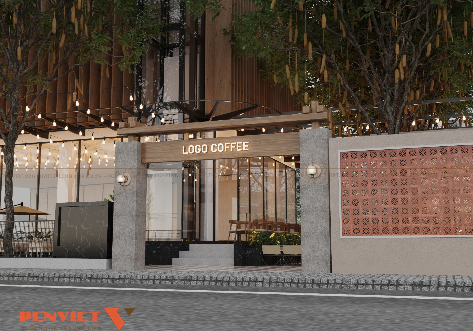 Dự án thiết kế quán cafe 264m²: Sự kết hợp hoàn hảo giữa thẩm mỹ và trải nghiệm khách hàng thiet ke quan cafe chi nhung 1