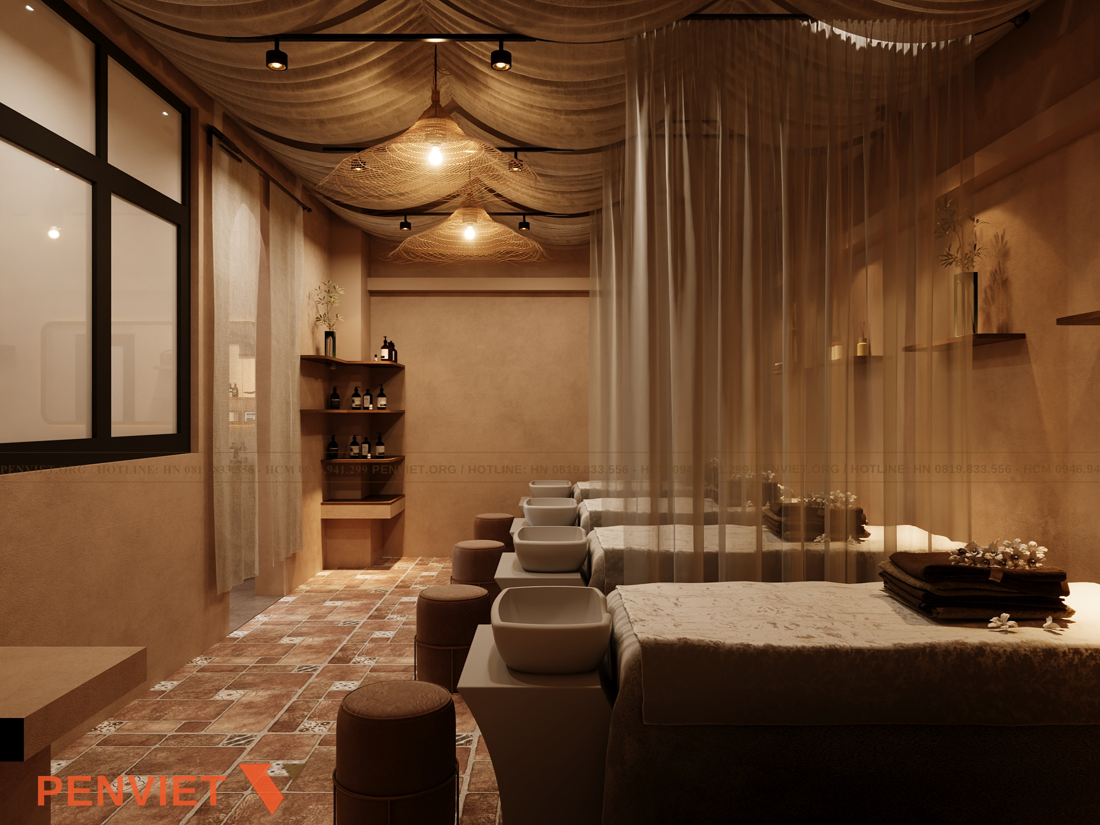 Thiết kế spa Mộc An theo phong cách Wabi Sabi kết hợp Japandi thiet ke spa moc an 14