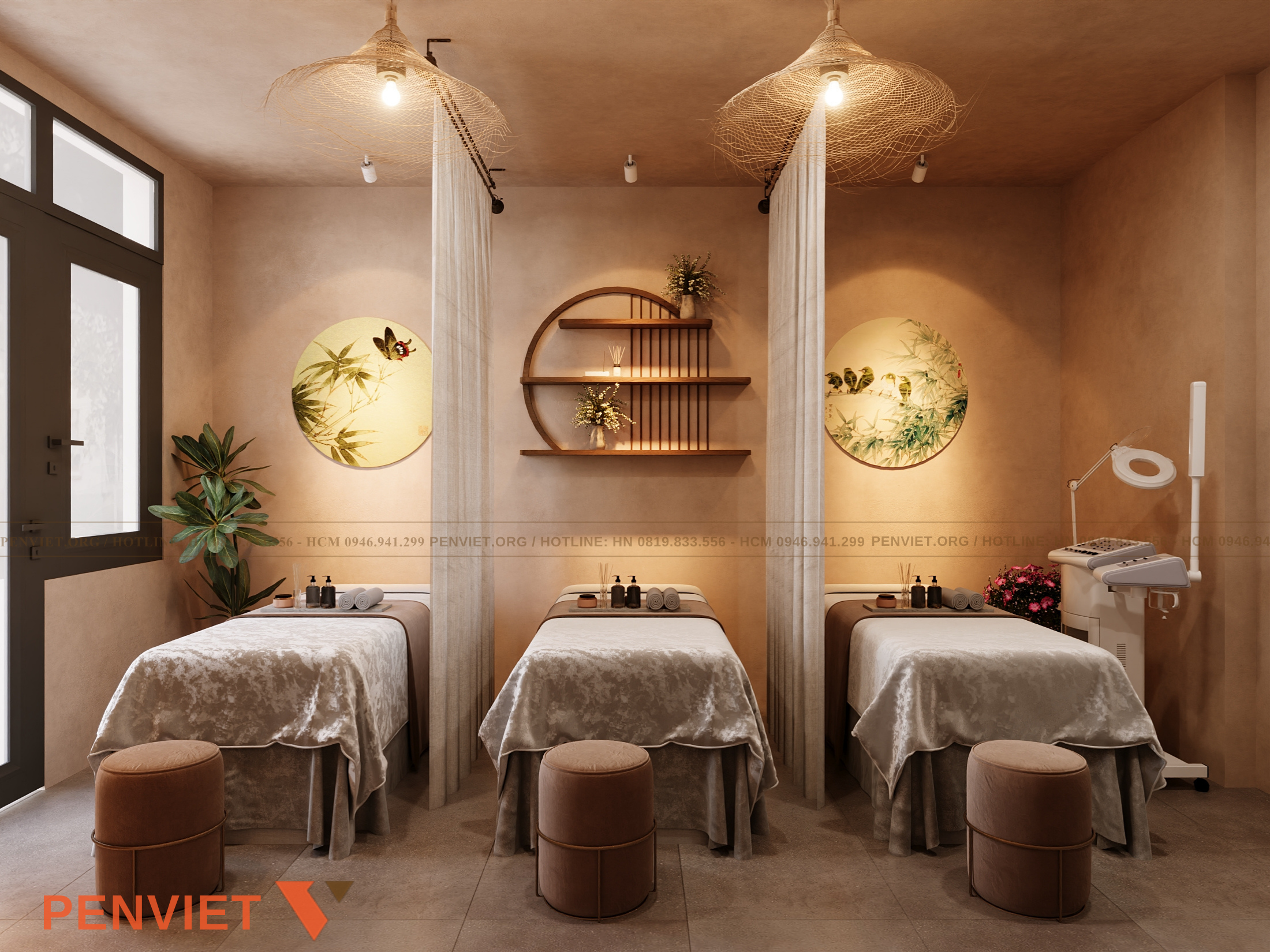 Thiết kế spa Mộc An theo phong cách Wabi Sabi kết hợp Japandi thiet ke spa moc an 16