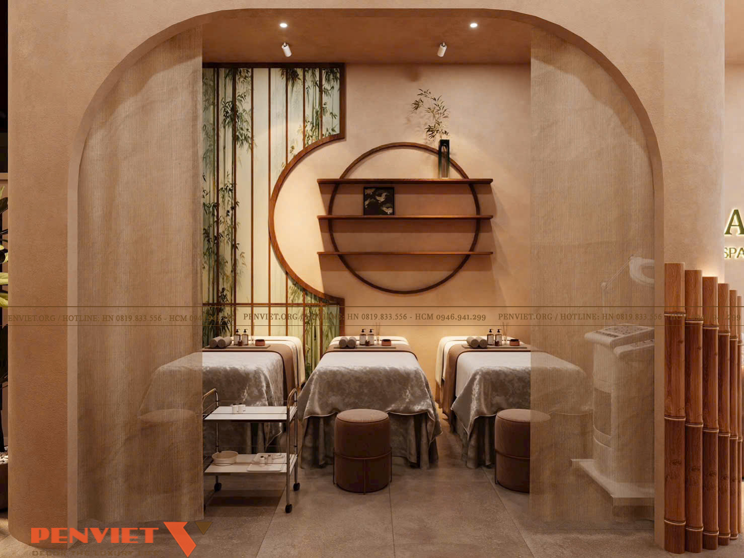 Thiết kế spa Mộc An theo phong cách Wabi Sabi kết hợp Japandi thiet ke spa moc an 19